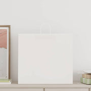 Vidaxl papieren zakken 250 st met hengsels 54x15x49 cm wit - afbeelding 2