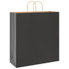 Vidaxl papieren zakken 50 st met hengsels 45x17x48 cm zwart