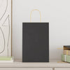 Vidaxl papieren zakken 250 st met hengsels 21x11x31 cm zwart