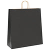 Vidaxl papieren zakken 250 st met hengsels 45x17x48 cm zwart