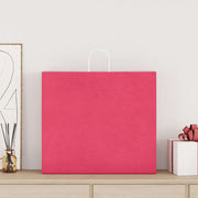 Vidaxl papieren zakken 50 st met hengsels 54x15x49 cm roze - afbeelding 2