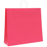 Vidaxl papieren zakken 50 st met hengsels 54x15x49 cm roze - afbeelding 3