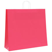 Vidaxl papieren zakken 50 st met hengsels 54x15x49 cm roze - afbeelding 3