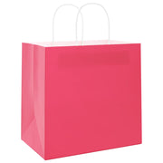 Vidaxl papieren zakken 250 st met hengsels 54x15x49 cm roze - afbeelding 3