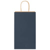Vidaxl papieren zakken 250 st met hengsels 21x11x36 cm blauw