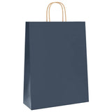 Vidaxl papieren zakken 250 st met hengsels 32x12x42 cm blauw - afbeelding 3