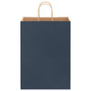 Vidaxl papieren zakken 250 st met hengsels 32x17x44 cm blauw