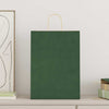 Vidaxl papieren zakken 250 st met hengsels 32x17x44 cm groen
