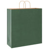 Vidaxl papieren zakken 250 st met hengsels 45x17x48 cm groen