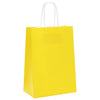 Vidaxl papieren zakken 250 st met hengsels 15x8x21 cm geel