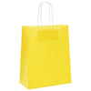 Vidaxl papieren zakken 250 st met hengsels 18x8x22 cm geel