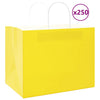 Vidaxl papieren zakken 250 st met hengsels 32x22x24 cm geel