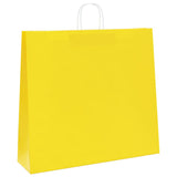 Vidaxl papieren zakken 250 st met hengsels 54x15x49 cm geel - afbeelding 3