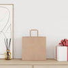 Vidaxl papieren zakken 50 st met hengsels 26x17x25 cm bruin