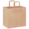 Vidaxl papieren zakken 50 st met hengsels 26x17x25 cm bruin