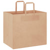 Vidaxl papieren zakken 250 st met hengsels 32x22x28 cm bruin