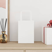 Vidaxl papieren zakken 50 st met hengsels 15x8x21 cm wit - afbeelding 2