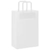 Vidaxl papieren zakken 50 st met hengsels 21x11x31 cm wit