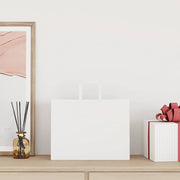 Vidaxl papieren zakken 50 st met hengsels 32x17x25 cm wit - afbeelding 2