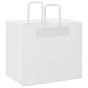 Vidaxl papieren zakken 50 st met hengsels 32x22x28 cm wit - afbeelding 3