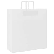 Vidaxl papieren zakken 50 st met hengsels 45x17x48 cm wit - afbeelding 3