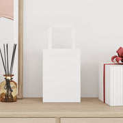Vidaxl papieren zakken 250 st met hengsels 15x8x21 cm wit - afbeelding 2