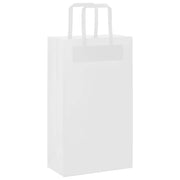 Vidaxl papieren zakken 250 st met hengsels 21x11x36 cm wit - afbeelding 3