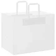 Vidaxl papieren zakken 250 st met hengsels 32x22x24 cm wit - afbeelding 3