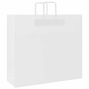 Vidaxl papieren zakken 250 st met hengsels 54x15x49 cm wit - afbeelding 3
