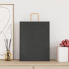 Vidaxl papieren zakken 250 st met hengsels 32x12x42 cm zwart