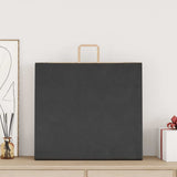 Vidaxl papieren zakken 250 st met hengsels 54x15x49 cm zwart - afbeelding 2