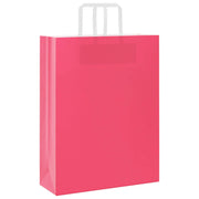 Vidaxl papieren zakken 250 st met hengsels 32x12x42 cm roze - afbeelding 3