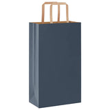 Vidaxl papieren zakken 50 st met hengsels 21x11x36 cm blauw - afbeelding 3