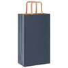 Vidaxl papieren zakken 50 st met hengsels 21x11x36 cm blauw