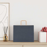 Vidaxl papieren zakken 250 st met hengsels 32x22x24 cm blauw - afbeelding 2