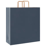 Vidaxl papieren zakken 250 st met hengsels 45x17x48 cm blauw - afbeelding 3
