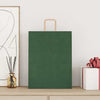 Vidaxl papieren zakken 250 st met hengsels 32x12x42 cm groen
