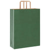 Vidaxl papieren zakken 250 st met hengsels 32x12x42 cm groen