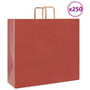 Vidaxl papieren zakken 250 st met hengsels 54x15x49 cm rood