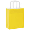 Vidaxl papieren zakken 50 st met hengsels 18x8x22 cm geel