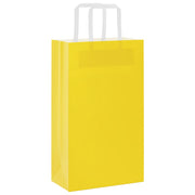 Vidaxl papieren zakken 50 st met hengsels 21x11x36 cm geel - afbeelding 3