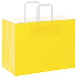 Vidaxl papieren zakken 250 st met hengsels 32x17x25 cm geel - afbeelding 3