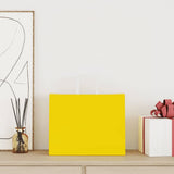 Vidaxl papieren zakken 250 st met hengsels 32x22x24 cm geel - afbeelding 2