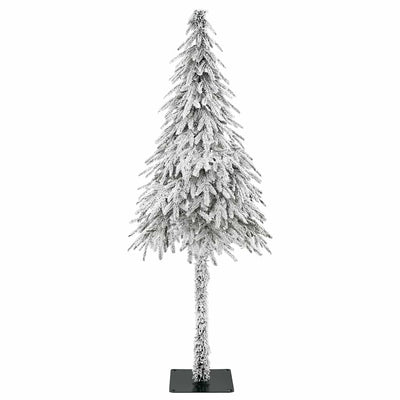 Vidaxl kunstkerstboom wit 86 x 86 x 210 cm polyethyleen en metaal