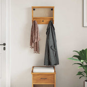 Vidaxl wandkapstok sandnes 45x12x35 cm massief grenenhout - afbeelding 3