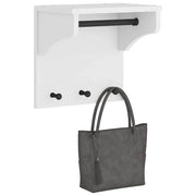 Vidaxl wandkapstok sandnes wit 43x30x42 cm massief grenenhout - afbeelding 1
