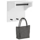 Vidaxl wandkapstok sandnes wit 43x30x42 cm massief grenenhout