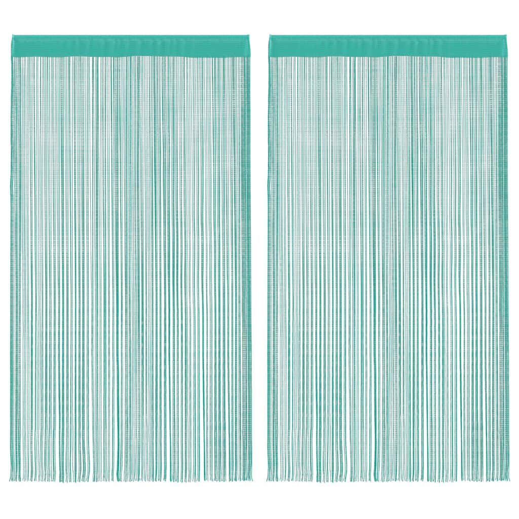 Vidaxl koordgordijnen 2 st turkoois 100x250 cm