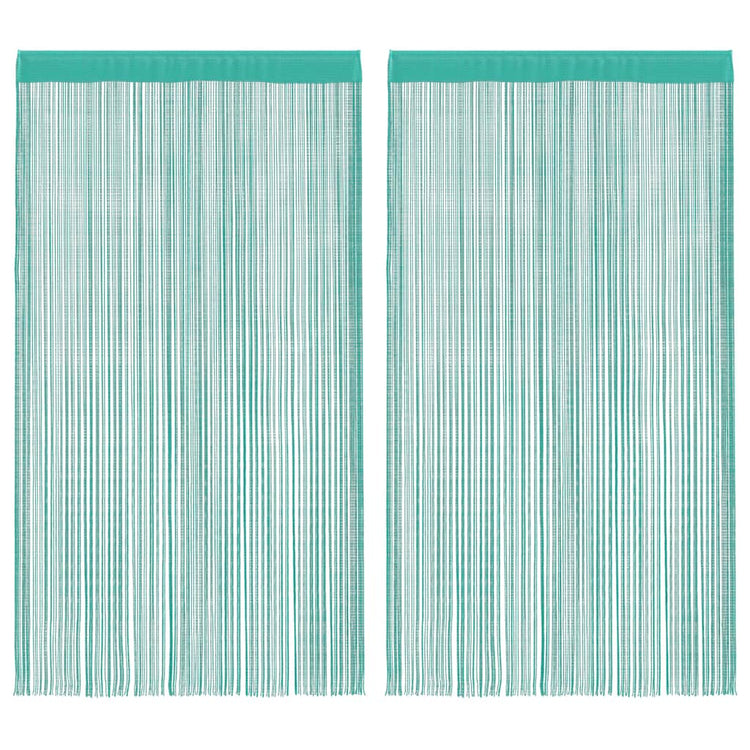 Vidaxl koordgordijnen 2 st turkoois 100x250 cm