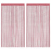 Vidaxl koordgordijnen 2 st 100x250 cm roze